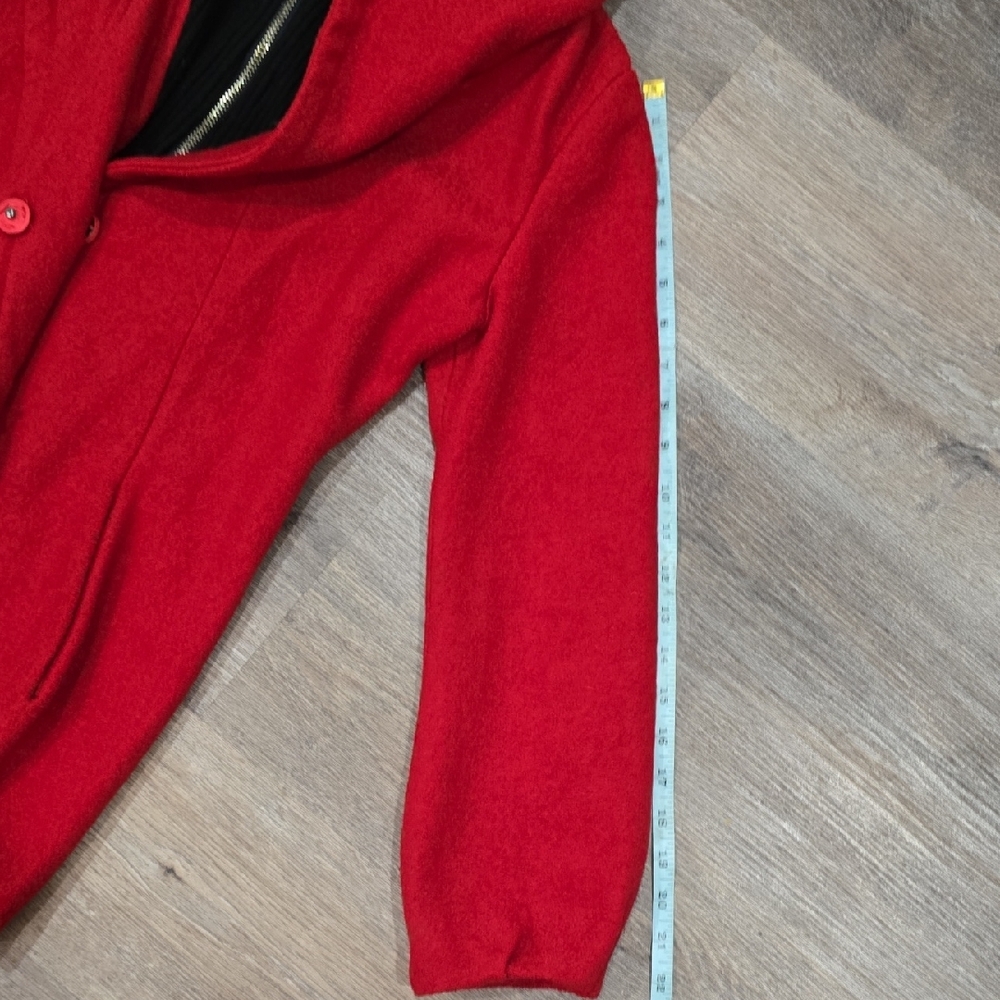 G-Star RAW Red Hooded Wool Blend Jacket | Zip Front - Picture 6 of 7